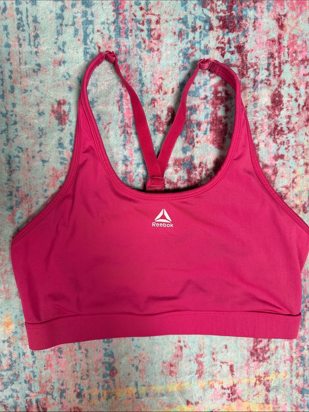 Reebok Bright Fuchsia Racerback Sports Bra
